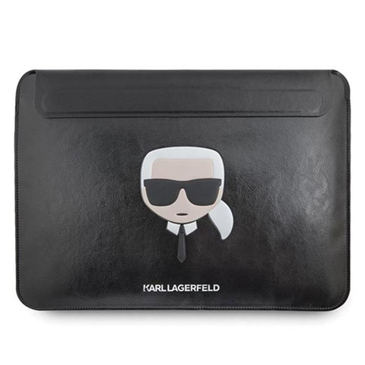 کیف لپ تاپ کارل لاگرفلد مدل Karl Face مناسب برای لپ تاپ تا 14 اینچی Karl Lagerfeld Computer Sleeve with Ikonik Karl Black 14 inch